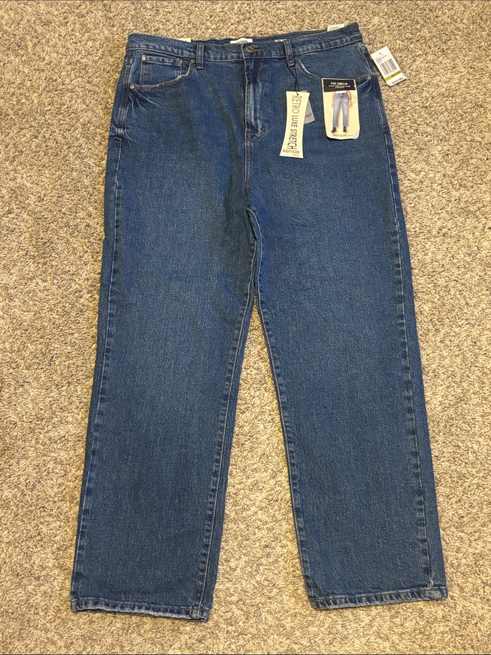 NWT Kensie Emilia High Rise Slim Straight Jeans 32